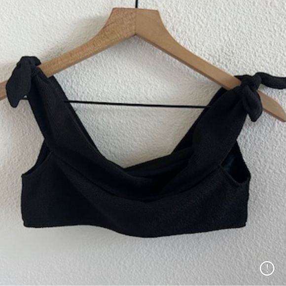 Paris Atelier & Other Stories Black Off Shoulder Crop Tank 8 - Picture 1 of 4